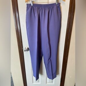 Alfred Dunner purple trouser size 18